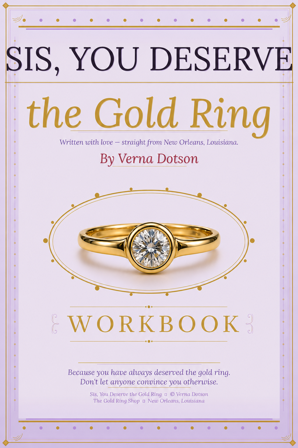 ✨ Gold Ring Printable Workbook v2 ✨